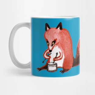 Drumming Fox Mug